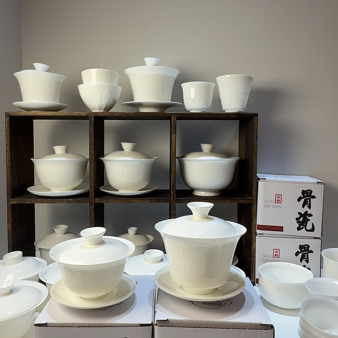 120cc马蹄盖碗骨瓷