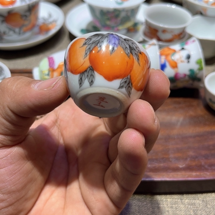 纯手绘精品盖碗杯