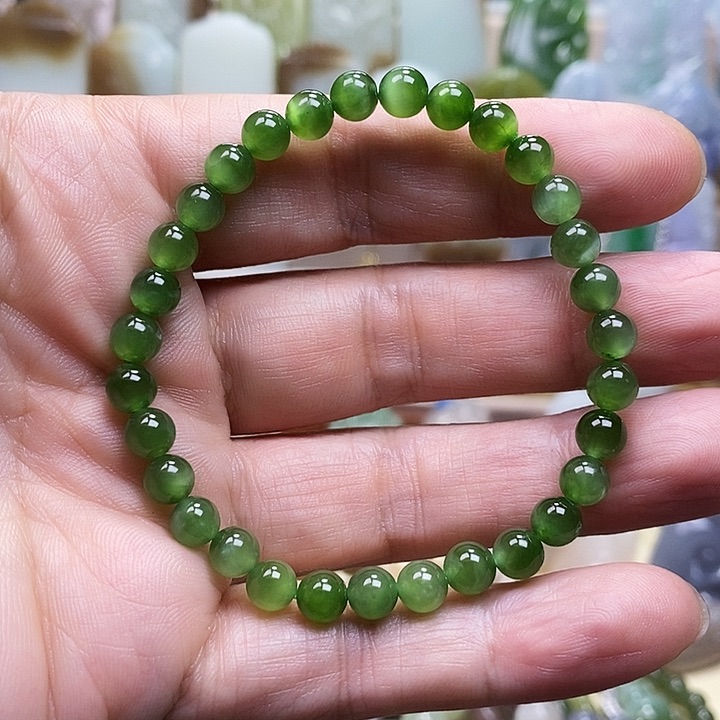 和田玉（碧玉）手链未镶嵌