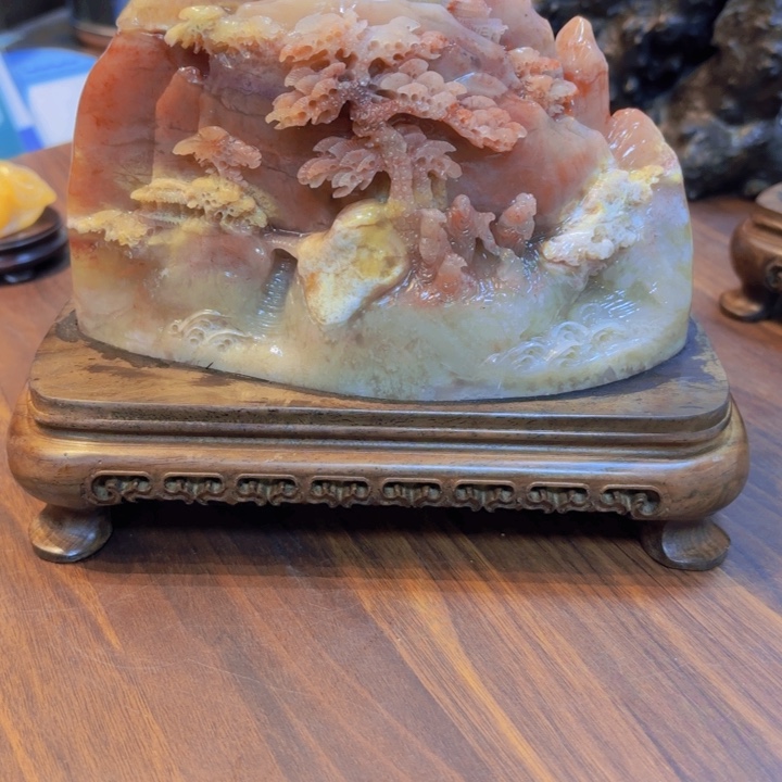 寿山石富春山居图