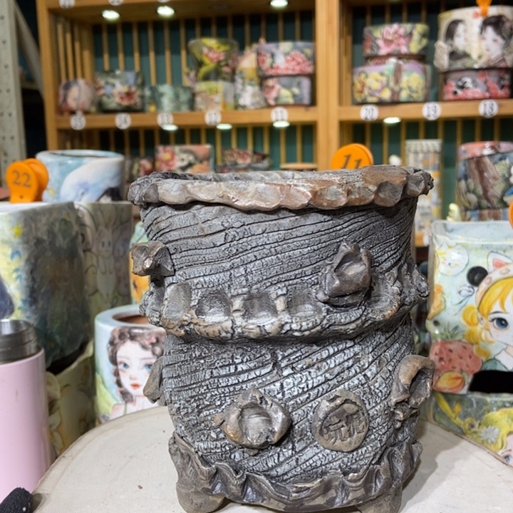 红陶景德镇艺术手绘作品