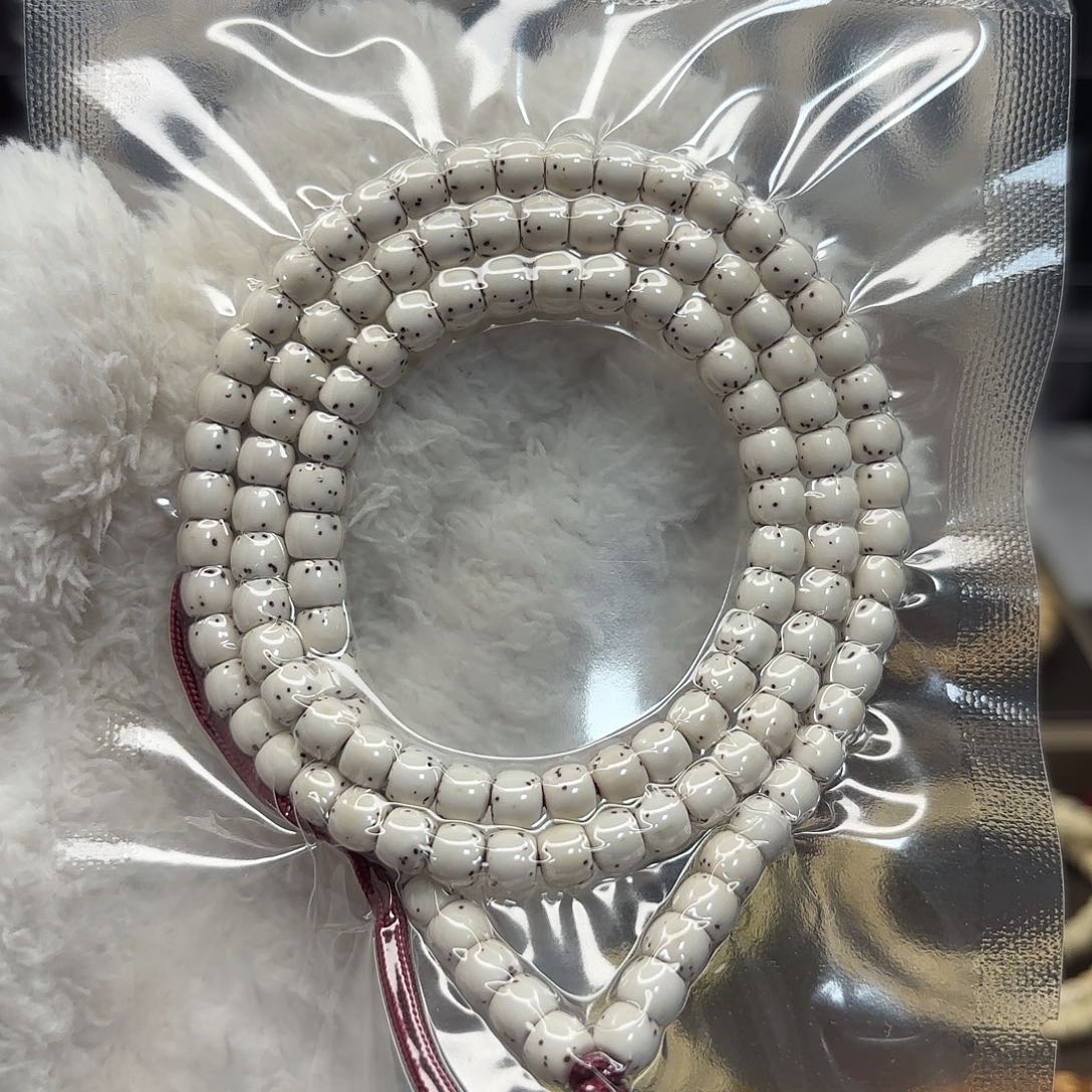 星月菩提吊坠同枝原白直切6*5散星