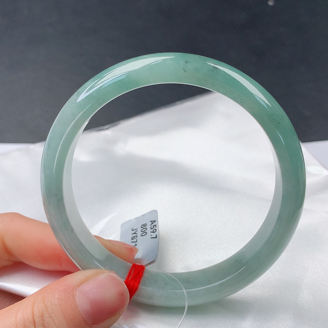 翡翠手镯未镶嵌67正59.5