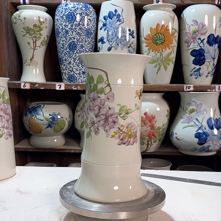 瓶竹子紫藤高29 新款陶瓷陶瓷