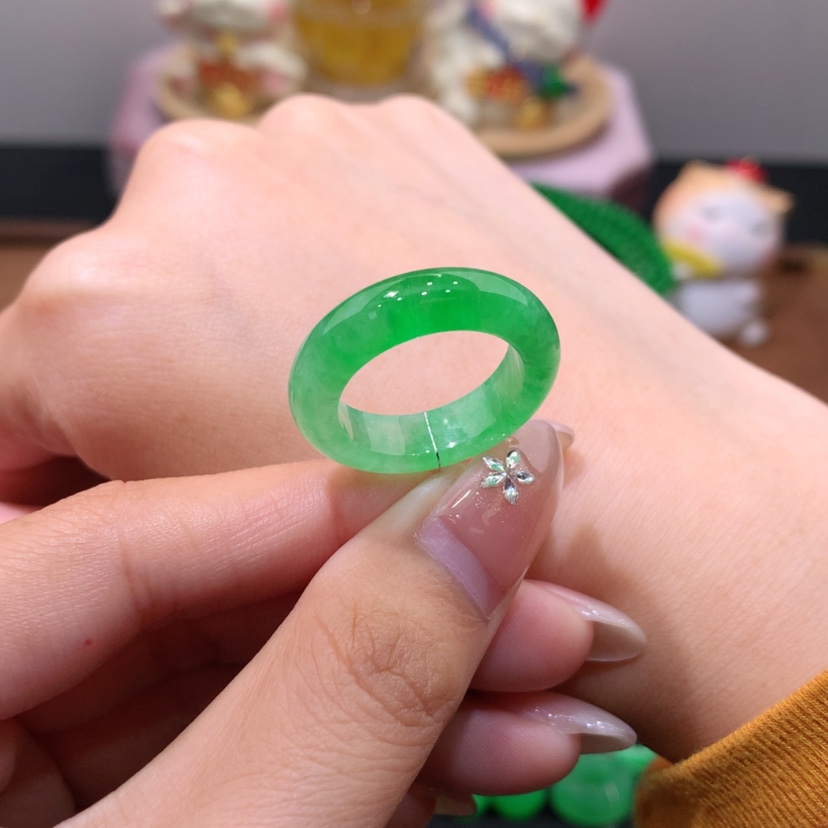 【闪购商品】未镶嵌戒指翡翠14-15号