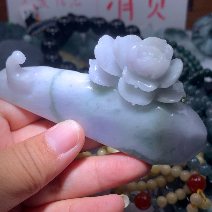 翡翠颈饰未镶嵌保真天然A货翡翠