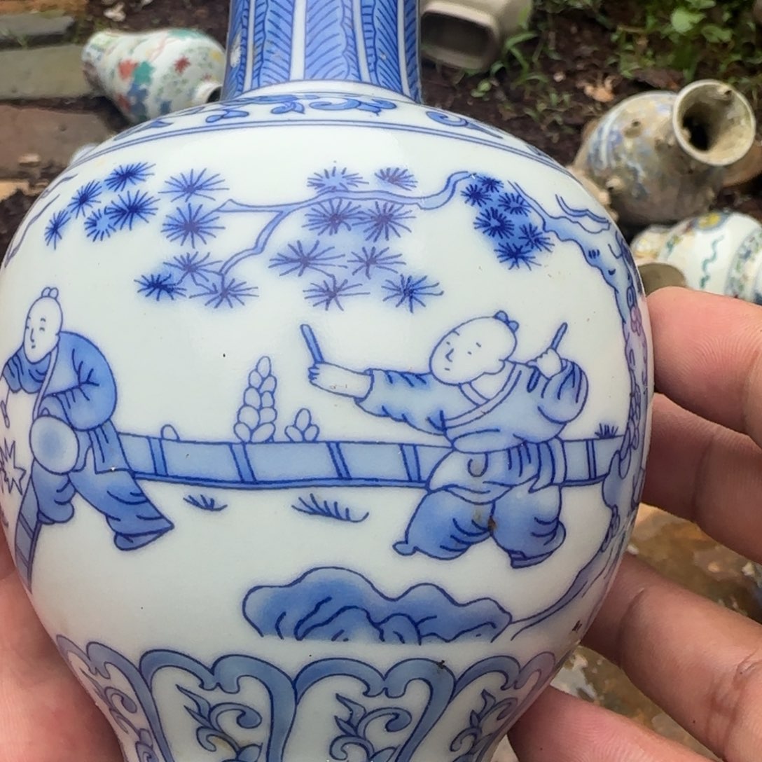 闲***逛摆件瓷器工艺美术作品