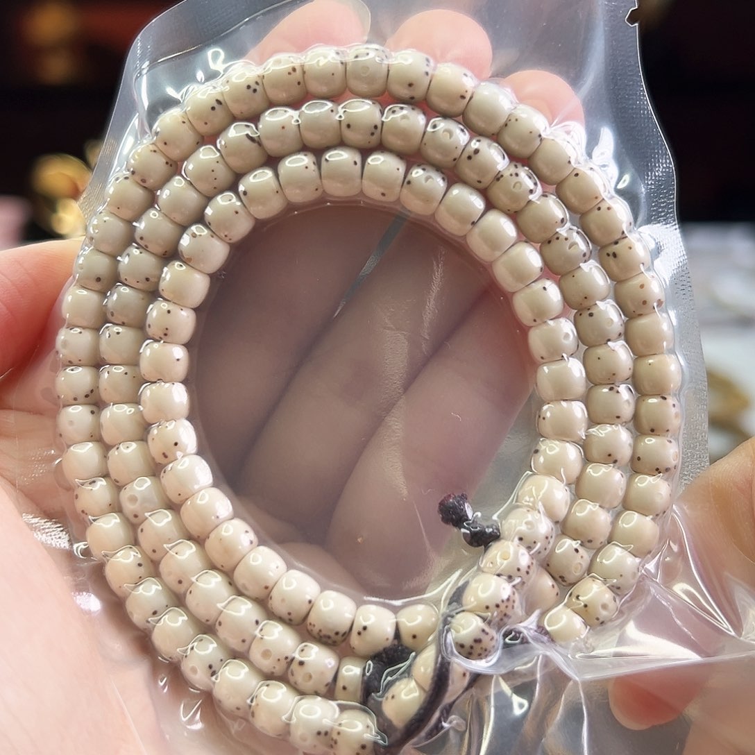手串星月菩提Fqh6*5糯冰料 大留白 颗粒星