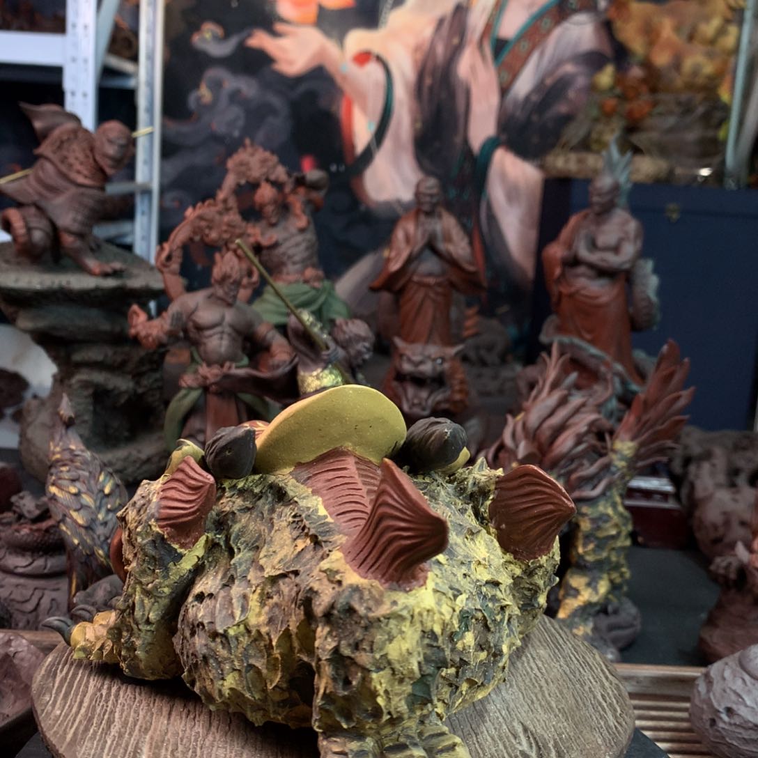 【闪购商品】紫砂全手工制作工艺品的制作盖**雄