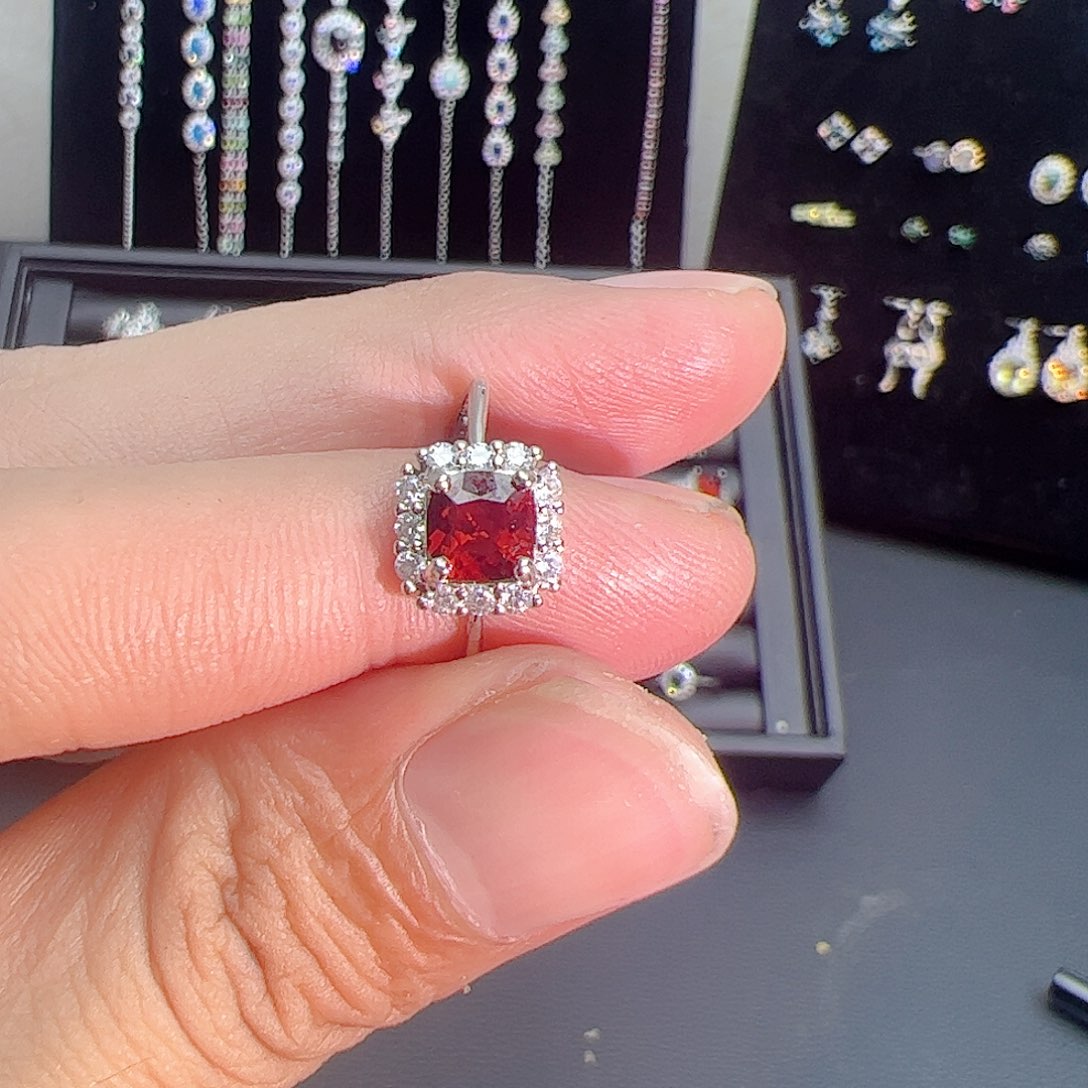 紫晶珠宝半成品银S925镶嵌