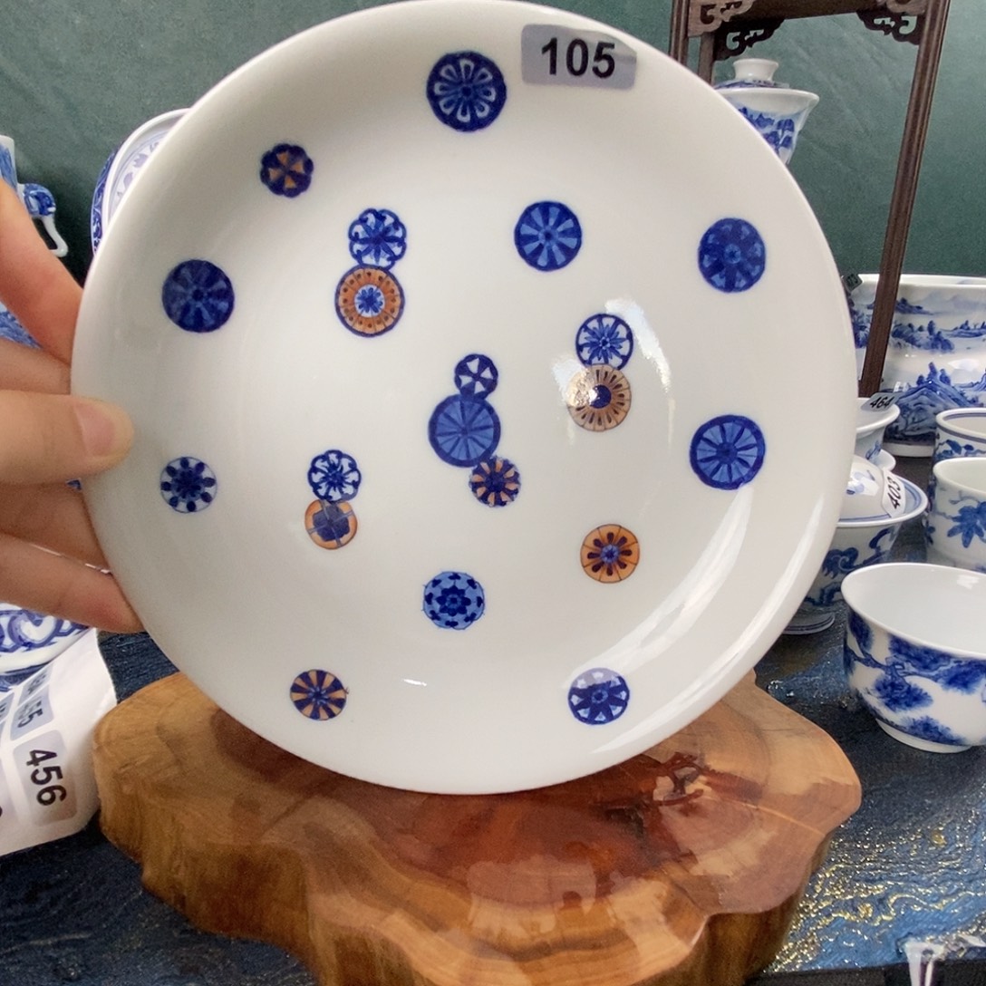 瓷片景德镇手绘青花茶器105
