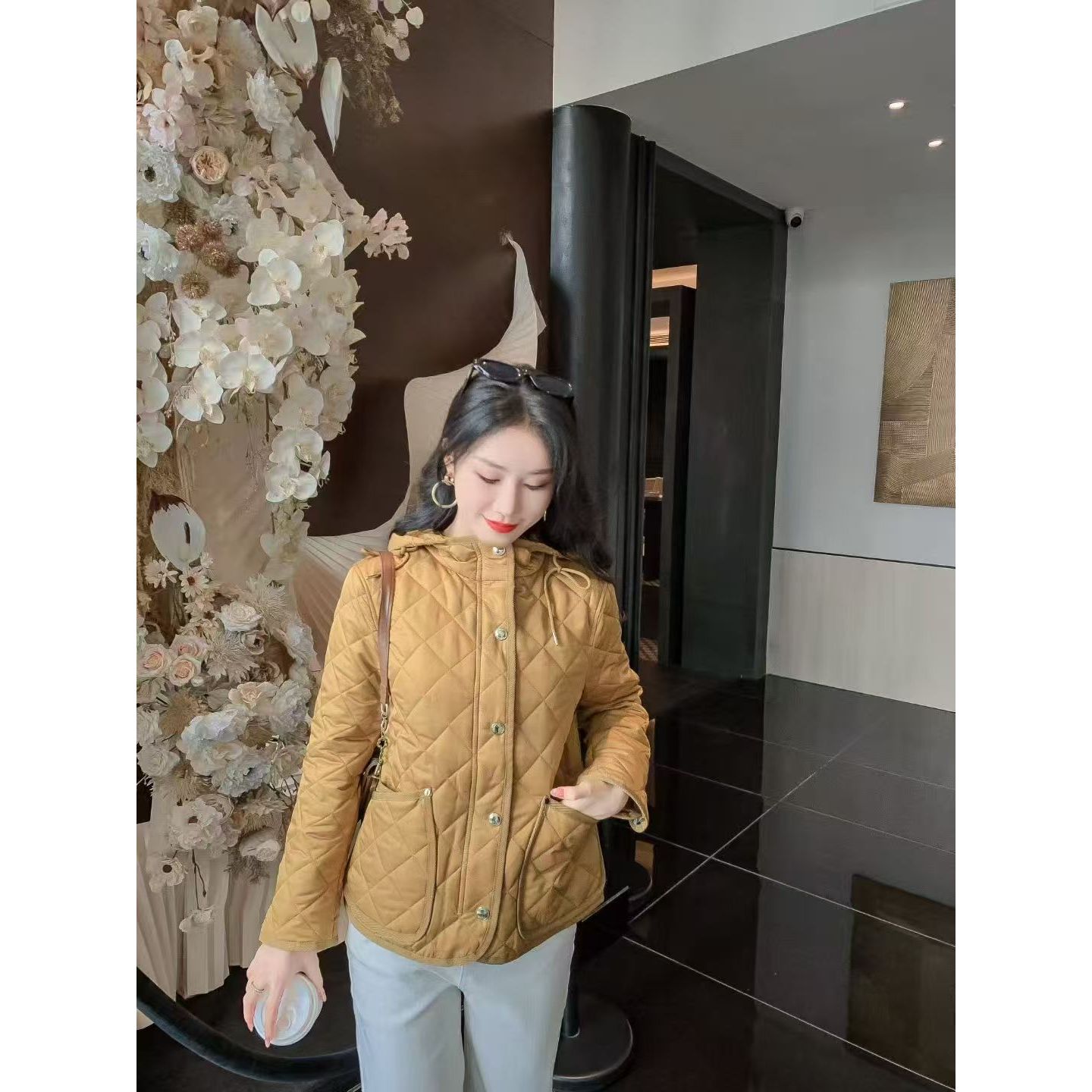 翻领百搭韩版秋冬季棉服128295