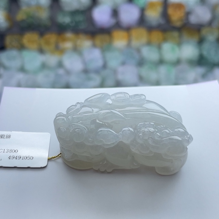 翡翠颈饰未镶嵌貔貅