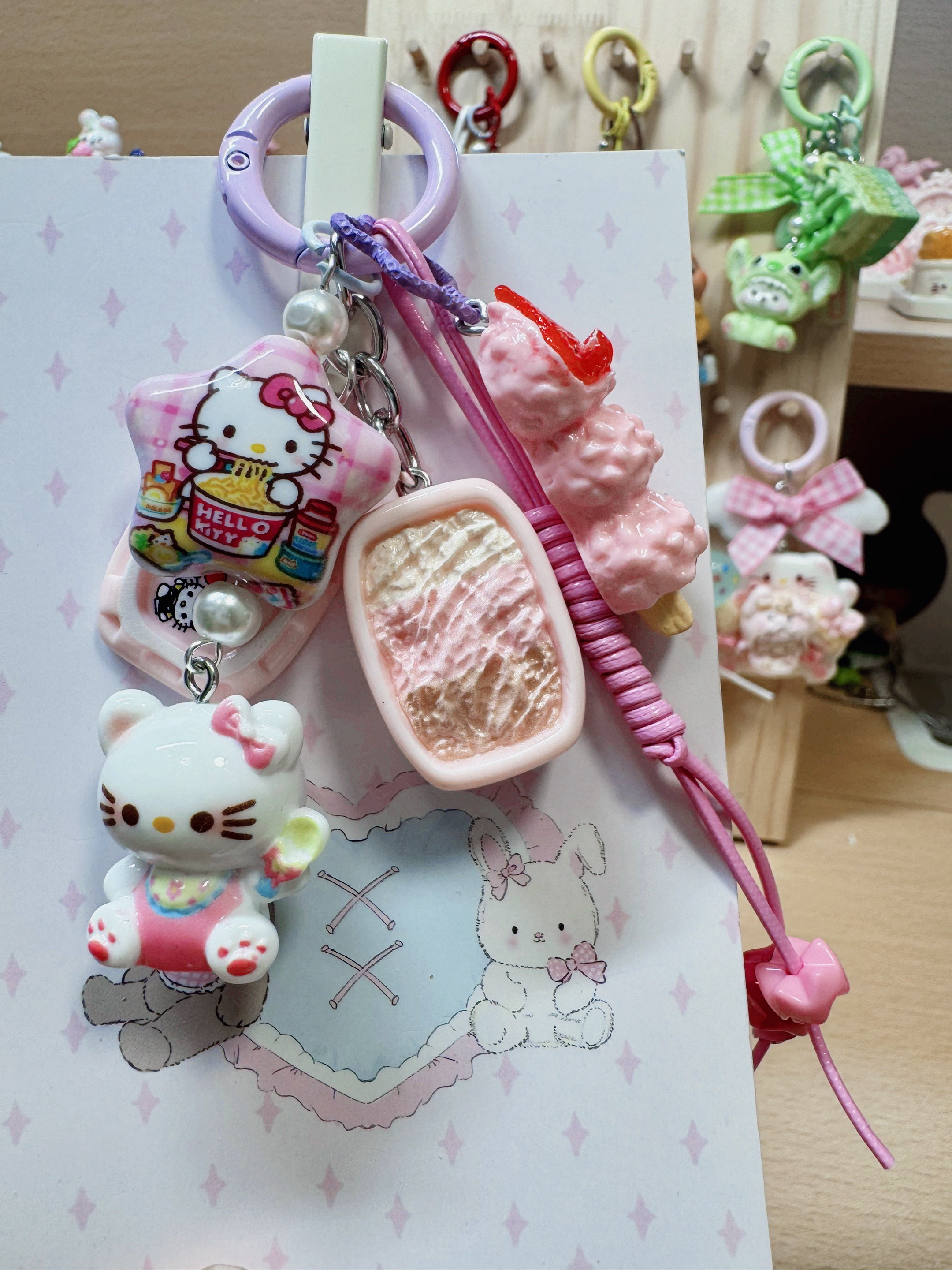 【直播间扣号选款】手机链钥匙扣包挂挂件手工diy