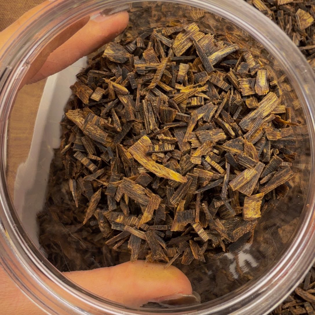 半***亮香料虎斑棋楠沉水眼口料60.5克