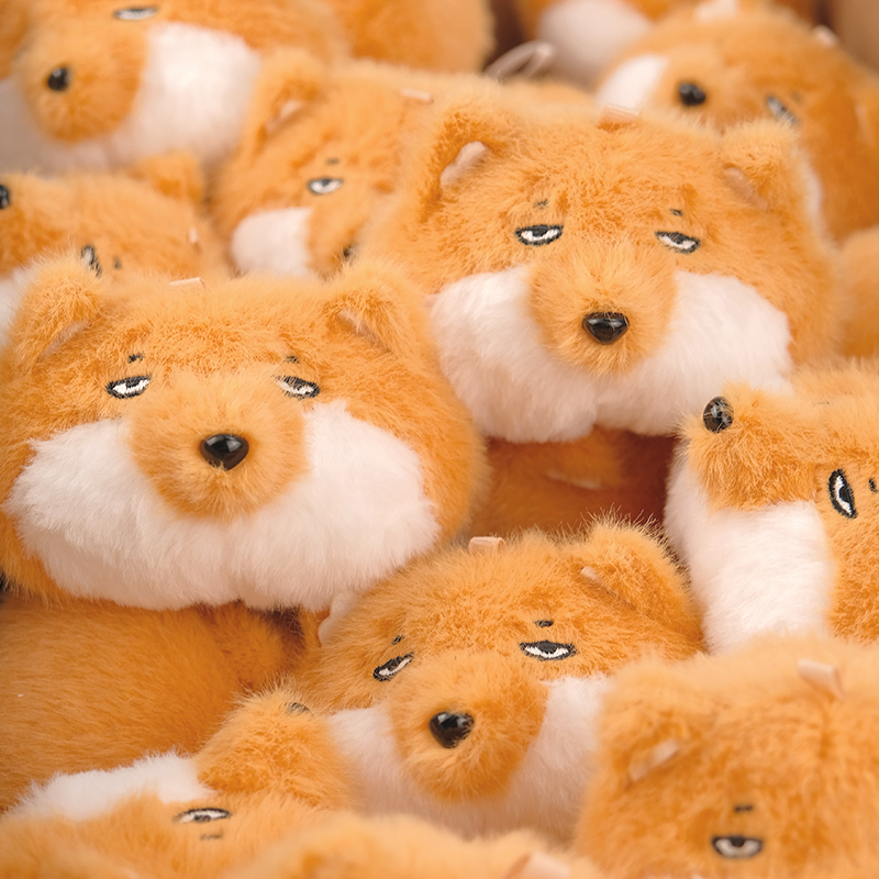 藏狐卡通毛绒挂件西宁野生动物园生态文创