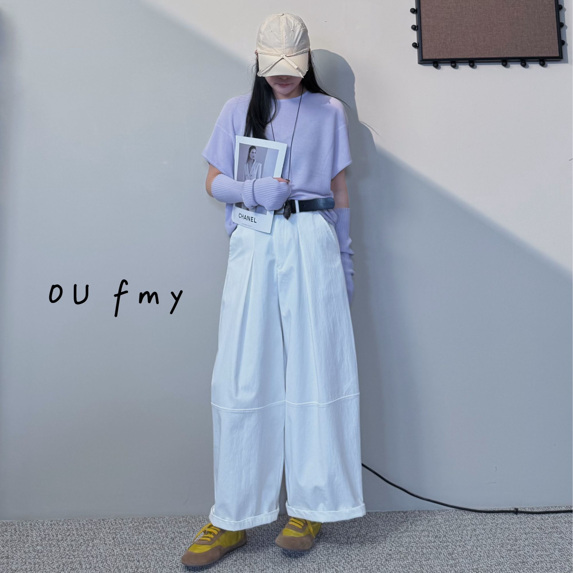 FY6138套袖面膜T恤夏季新款防晒设计宽松休闲显瘦复古时尚百搭T恤