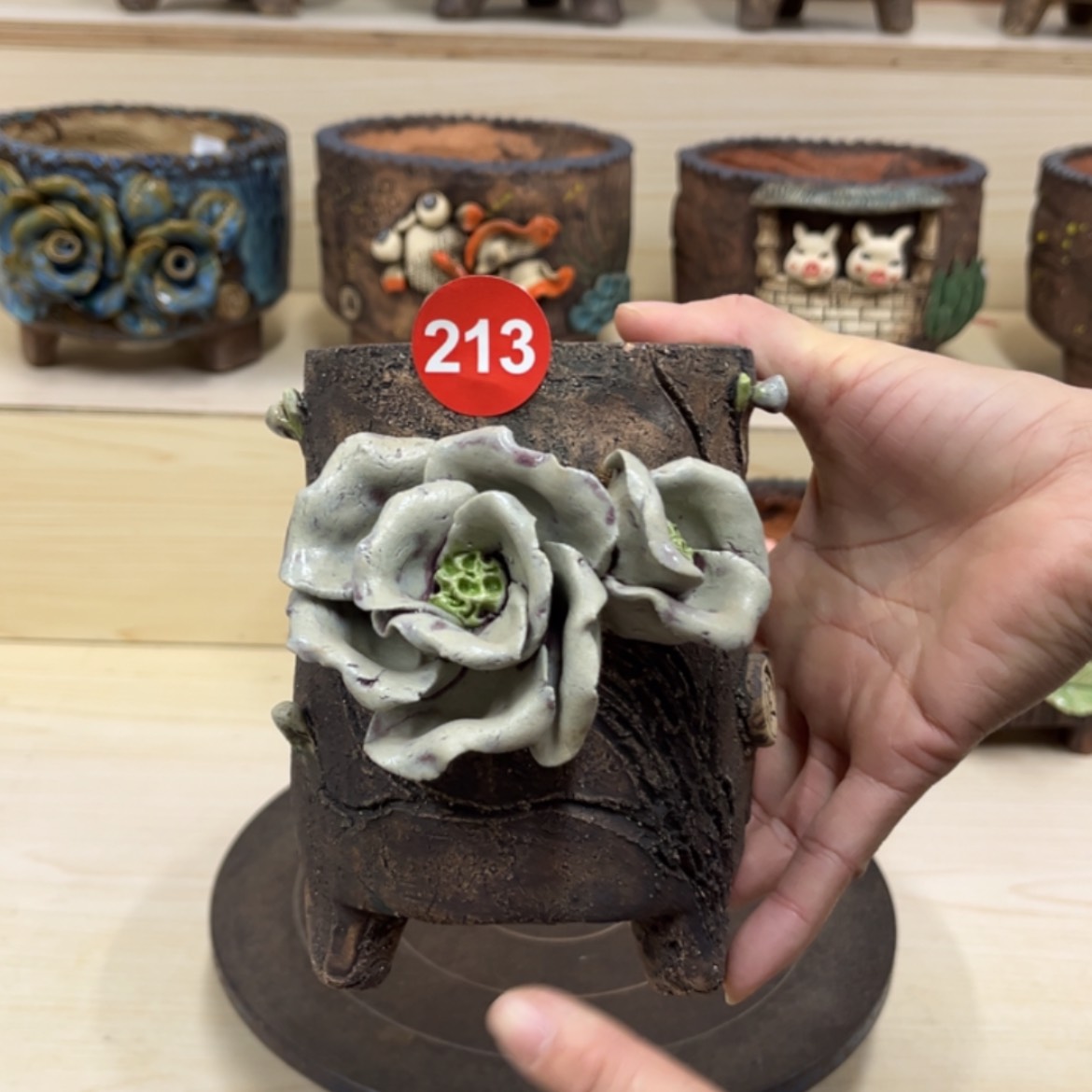 【闪购商品】紫砂花盆21 3号内口8.5外高14