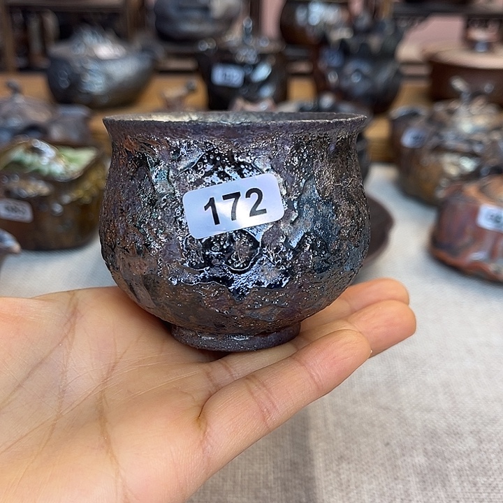 裸柴烧陶瓷手工茶器