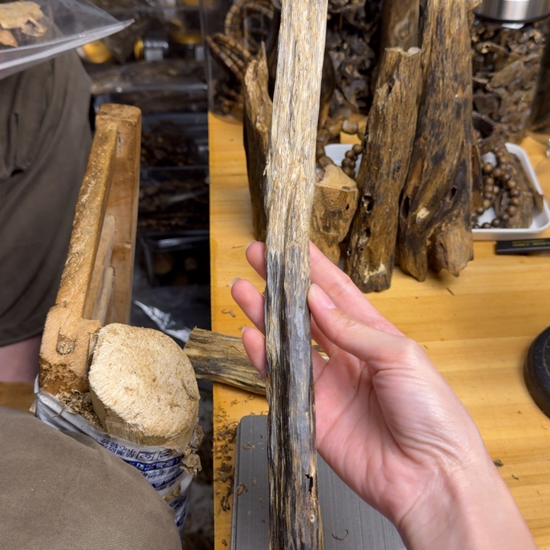 沉香沉香碎屑白棋品种块料52克