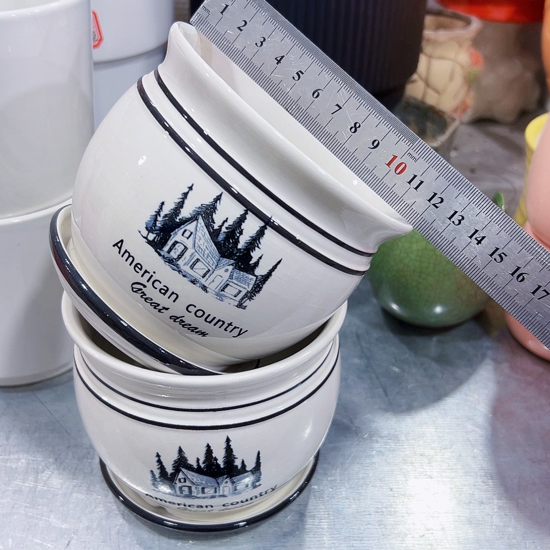 外贸尾单陶瓷花盆凑单10米包邮