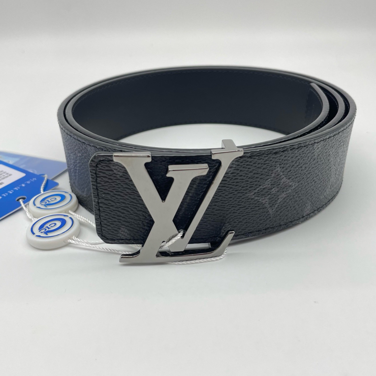 99新 LouisVuitton/路易威登 90码枪扣黑花腰带16533921