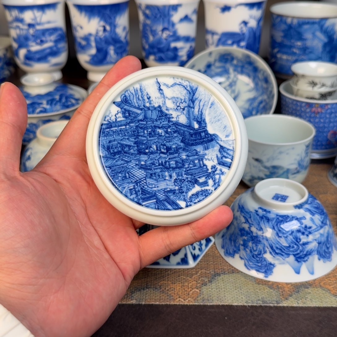哈***、现代手工手绘茶器