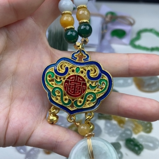 翡翠未镶嵌吊坠(不含链)天然缅甸翡翠a货