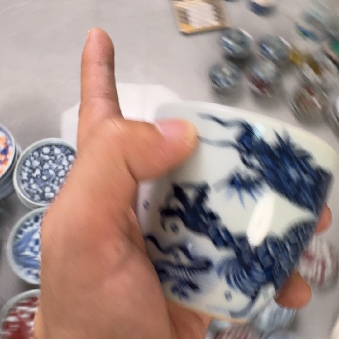 杯青花鱼化龙手雷杯