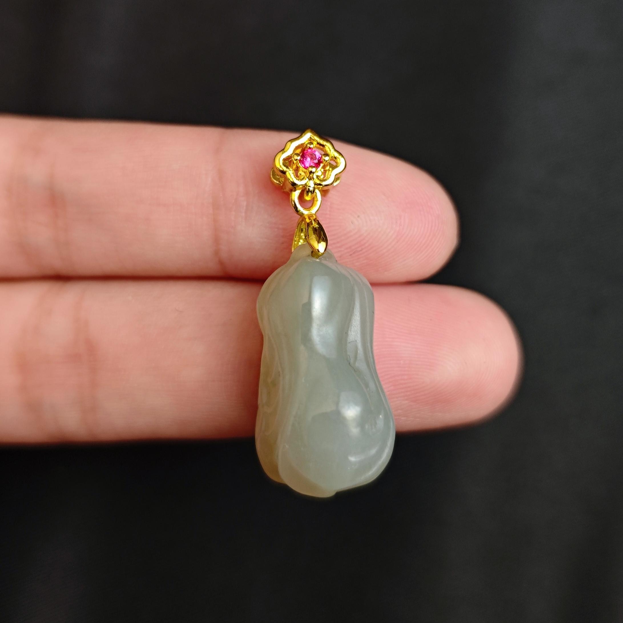 和田玉优选设计感百财吊坠C01-143赠礼盒(多样性发)不含链