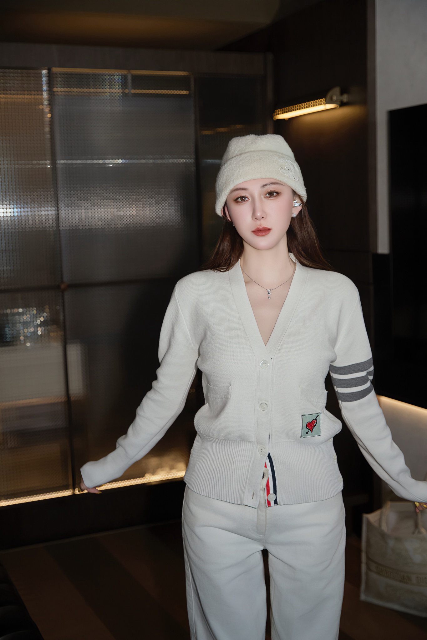 LIMERENCE ‘云织‘ 七夕限定V领针织开衫外套