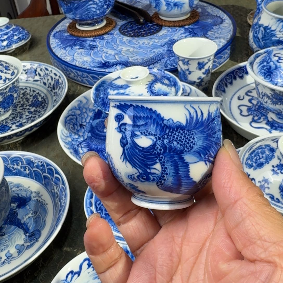 景德镇陶瓷手绘单杯