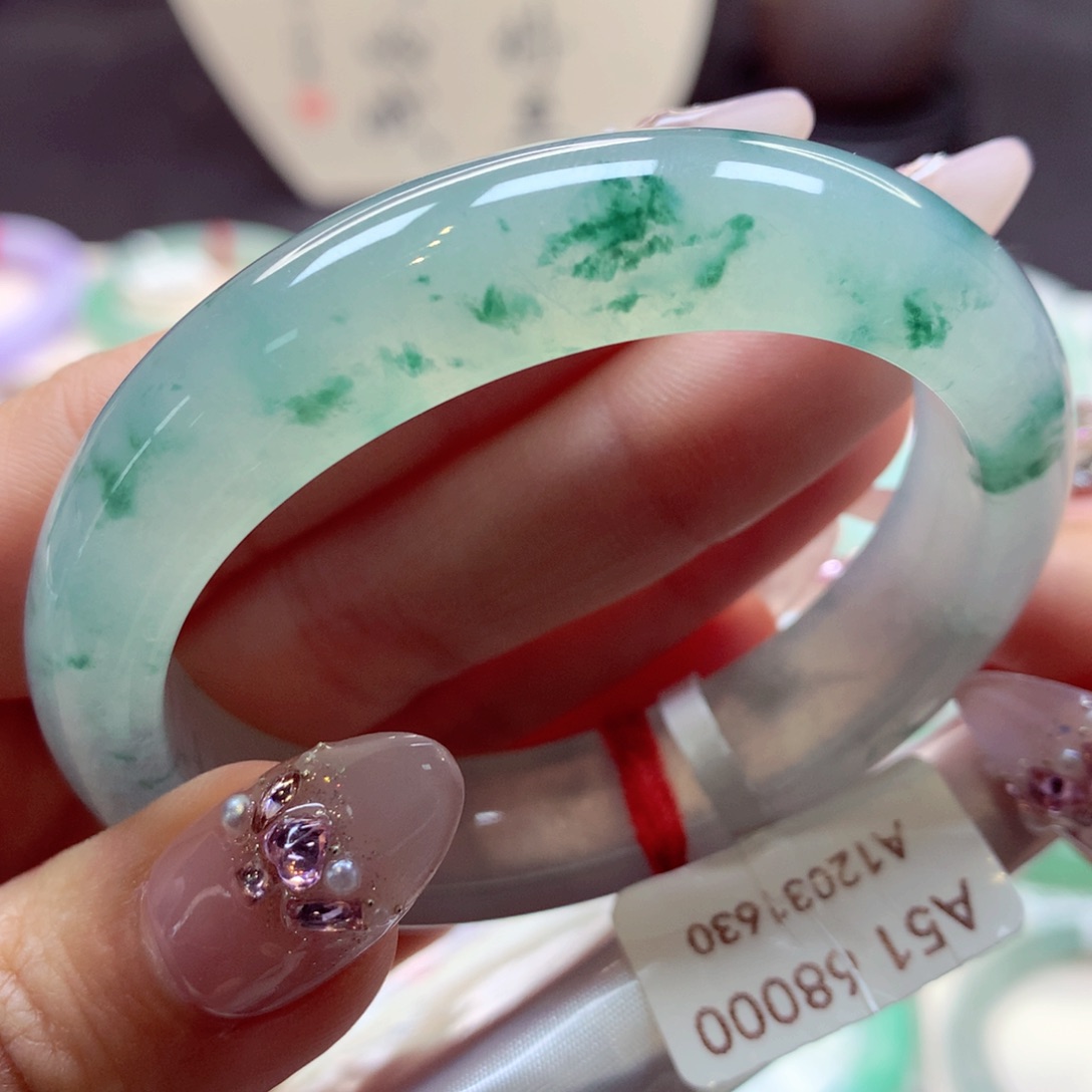 翡翠手镯（贵妃镯）未镶嵌5翡翠手镯99