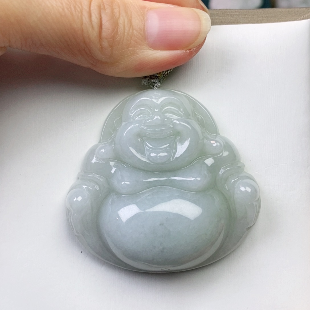 翡翠颈饰未镶嵌永*佛公