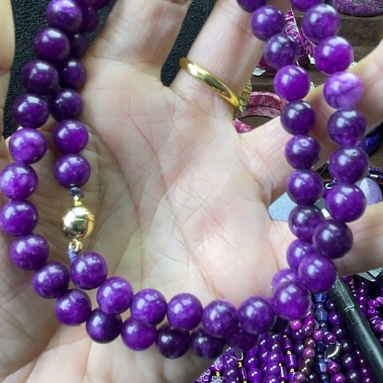 非金属南非老油料8丝绒项链S35