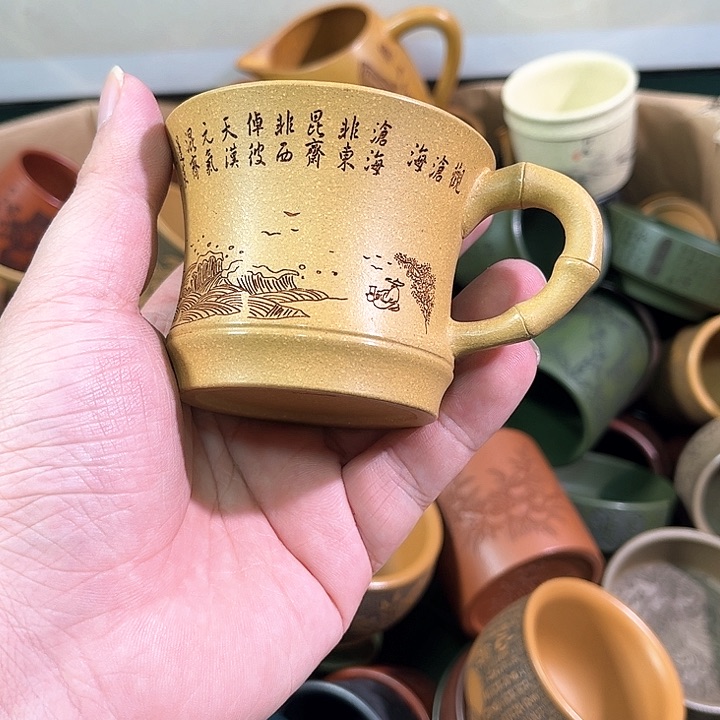 茶杯紫砂全手工紫砂主人杯 