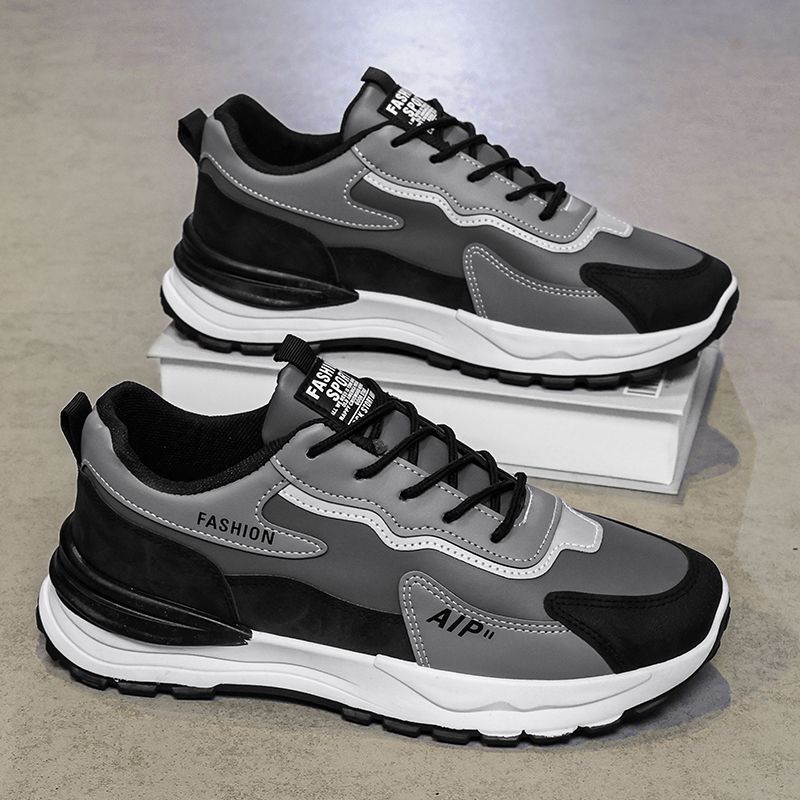 男鞋运动鞋2025新款春季休闲鞋夏季工作皮面防水防滑劳保潮鞋7721