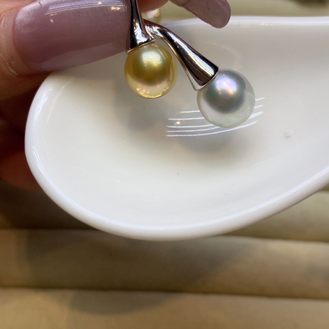 颈饰银S925镶嵌海水珍珠