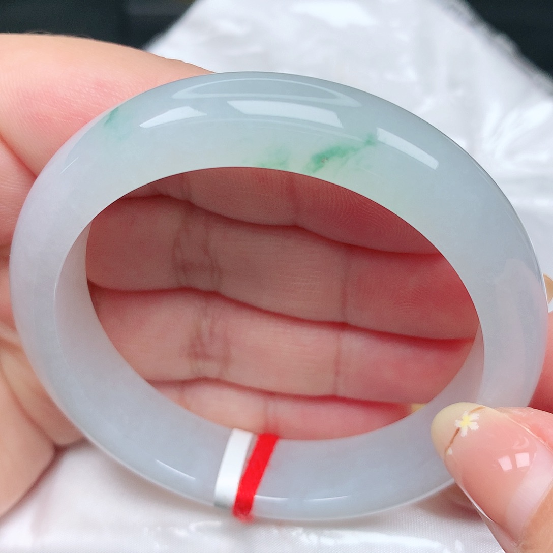 未镶嵌手镯翡翠2冰飘花清爽