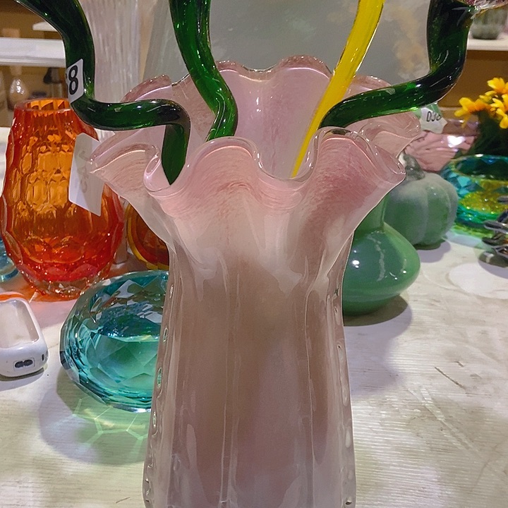 琉璃琉璃花瓶高31口28