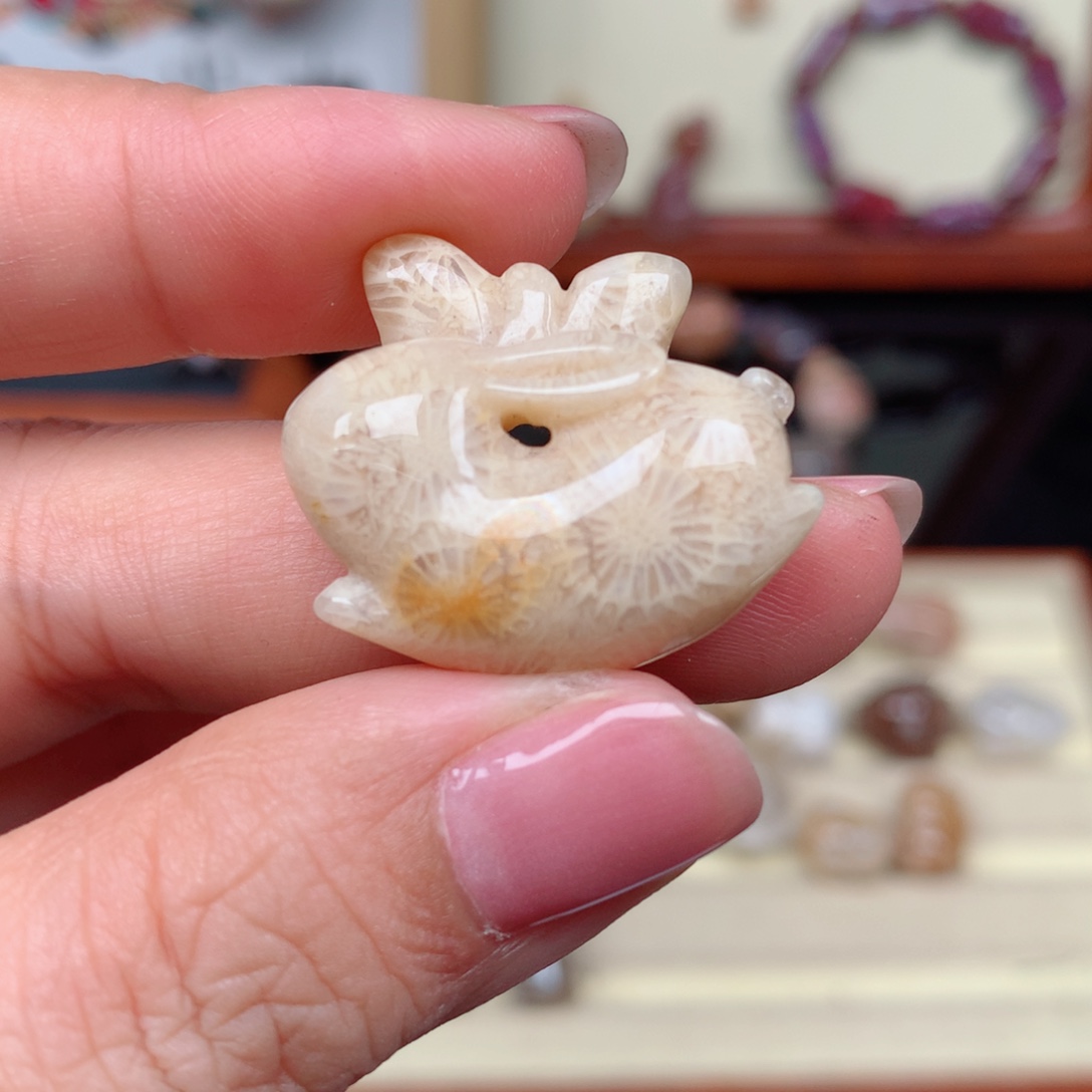 硅化玉颈饰未镶嵌