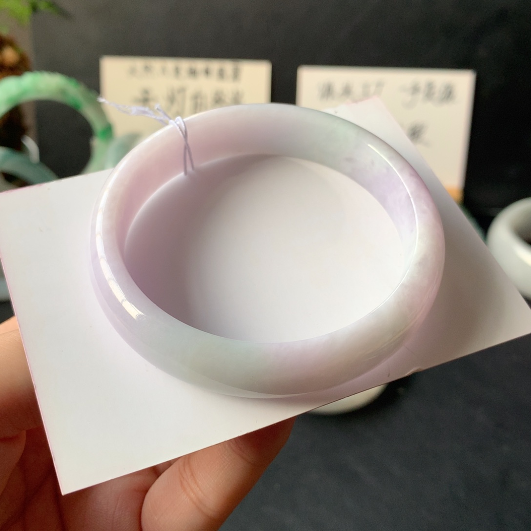 翡翠未镶嵌手镯4号55.4-12.8-6.7