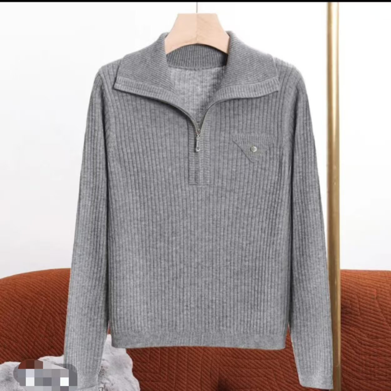 【5主播推荐】2024秋季短款v领针织开衫修身长袖女生上衣