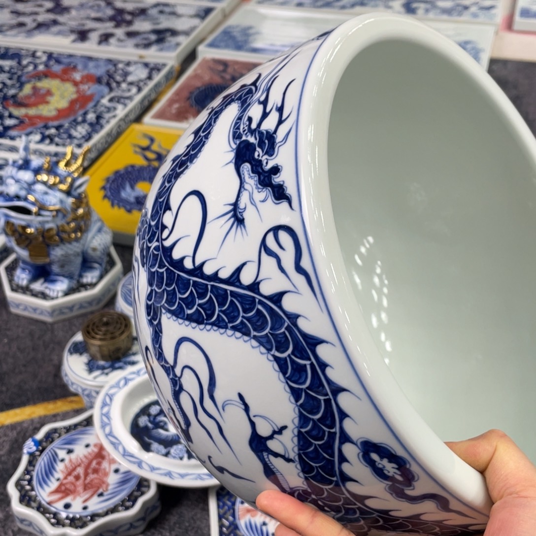 放***傲景德镇陶瓷手工手绘