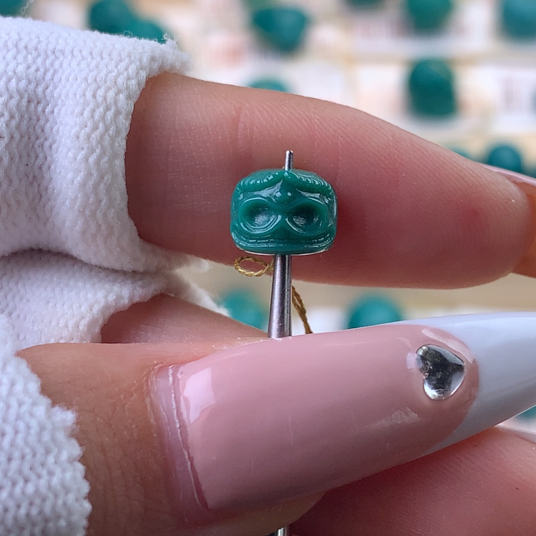 未镶嵌绿松石配饰蕊7.7*6.3