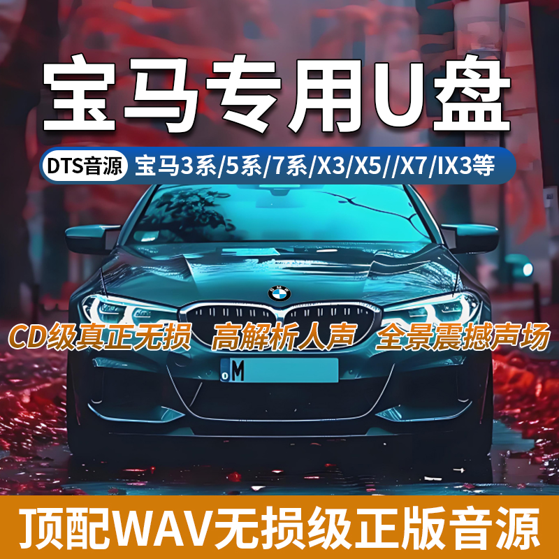 宝马专用车载WAV真无损音乐u盘车载优盘