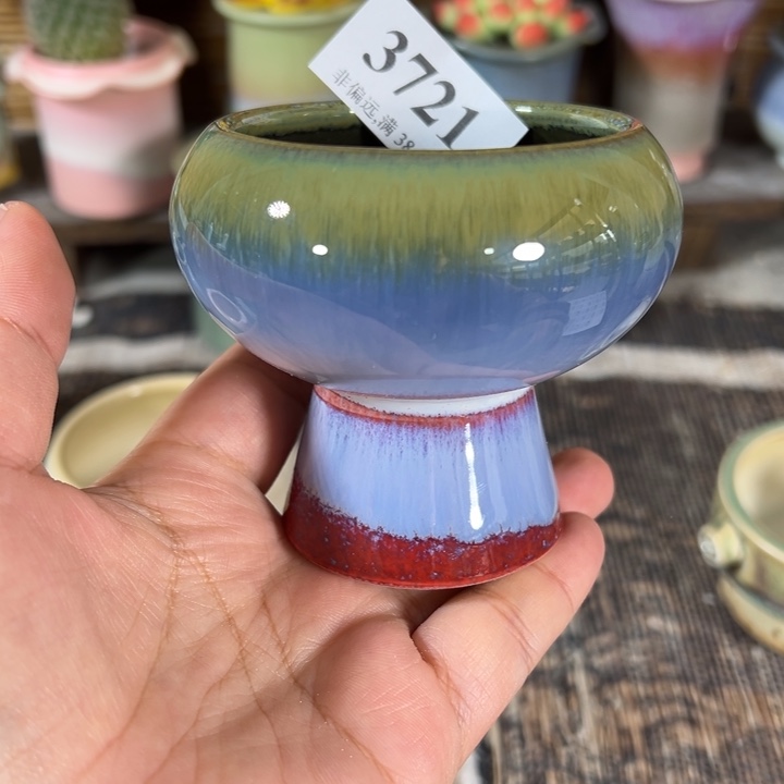 口6高7 手工花盆满30包邮