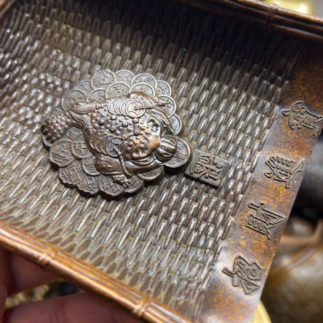 铜摆件欢迎欢迎你