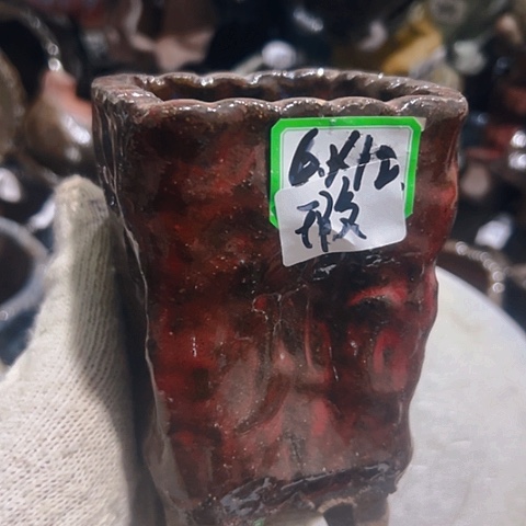 粗陶花盆手工花盆