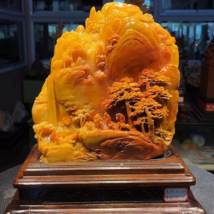 福***皮寿山石寿山石雕刻工艺品